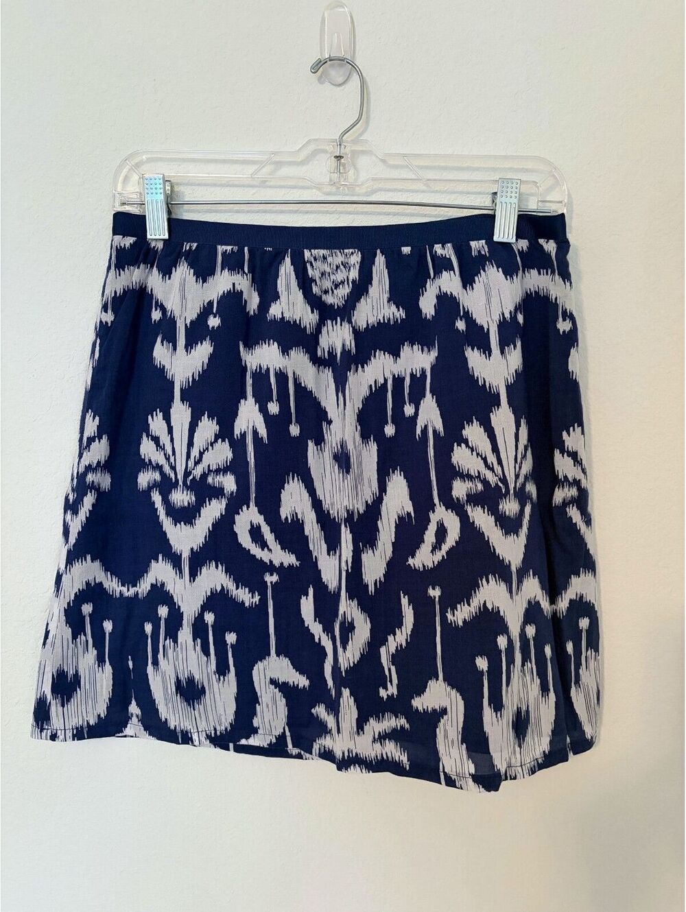 Vineyard Vines Womens Navy & White Ikat Skirt Size 6